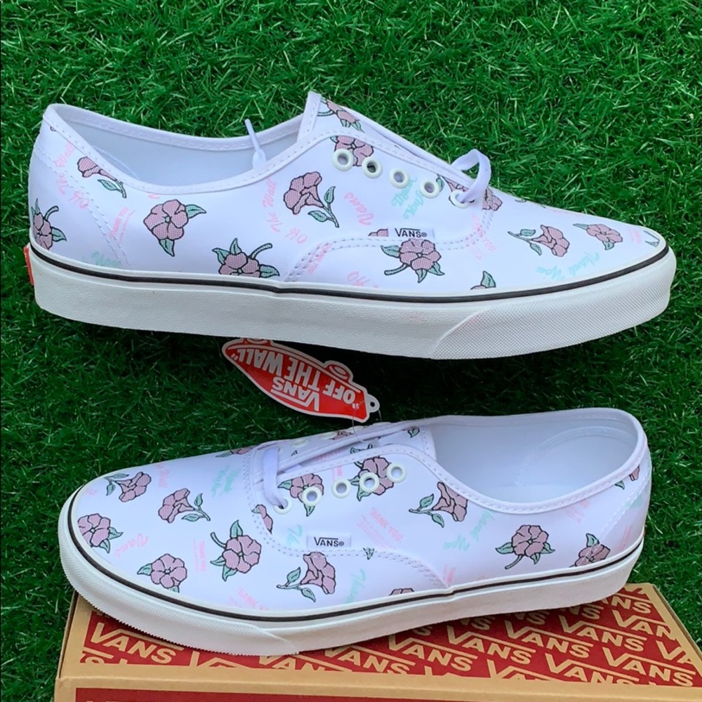 VANS AUTHENTIC THANK YOU FLORAL TRUE WHITE men’s - Picture 14 of 16